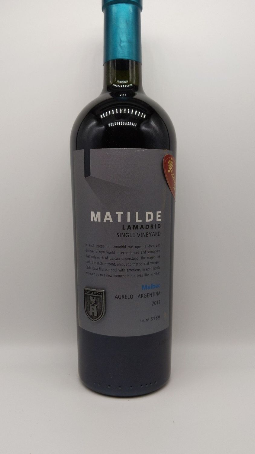 2012 LAMADRID MATILDE MALBEC 750