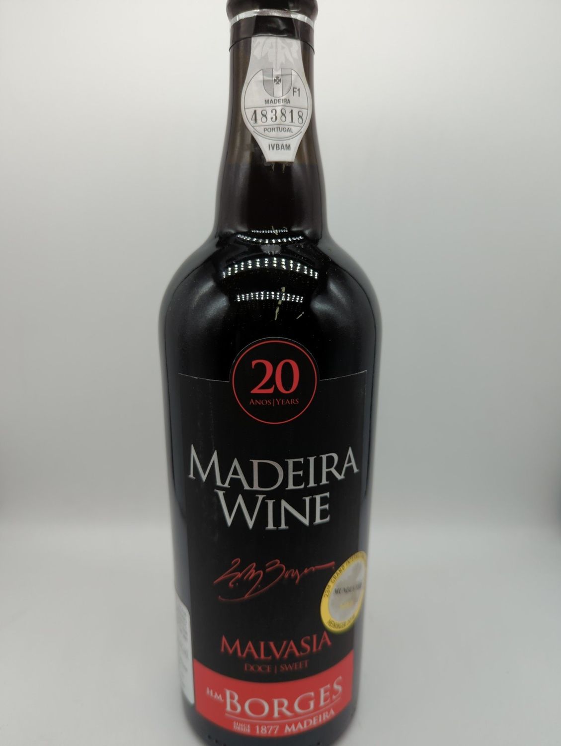 NV HM BORGES 20 YEAR MALVASIA SWEET MADEIRA  750ml