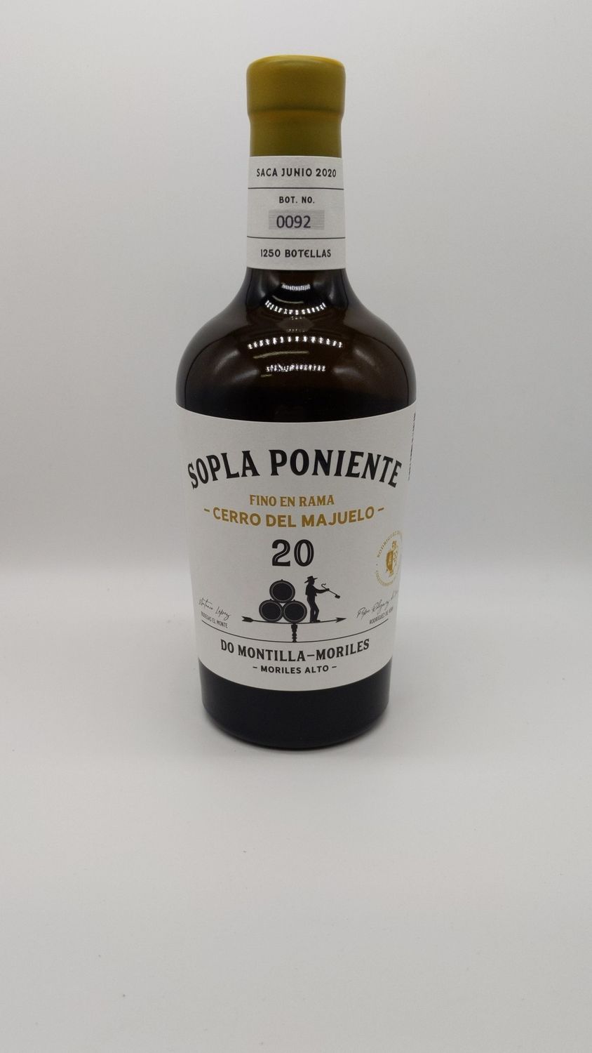 NV SOPLA PONIENTE 20 YEAR FINO EN RAMA CERRO DEL MAJUELO 500