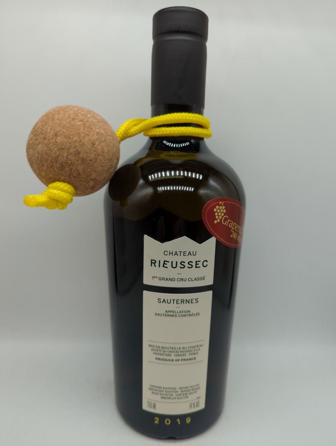 2019 CHATEAU RIEUSSEC 1ER CRU CLASSE SAUTERNES 750ml