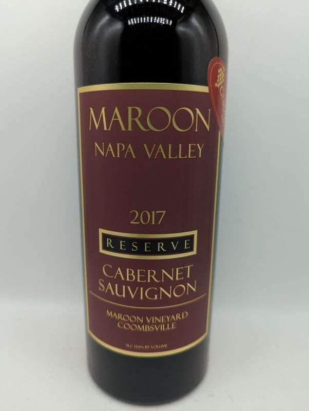 2017 MAROON CABERNET SAUVIGNON RESERVE 750ml