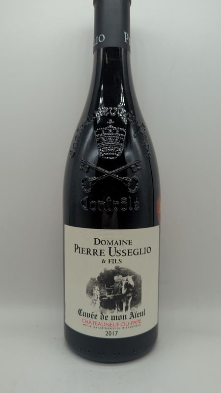 2017 PIERRE USSEGLIO CHATEANEUF DU PAPE CUVEE DE MON AIEUL 750ml