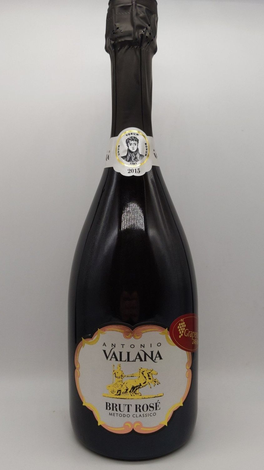 2015 VALLANA SPUMANTE METODO CLASSICO BRUT ROSADO 750ml