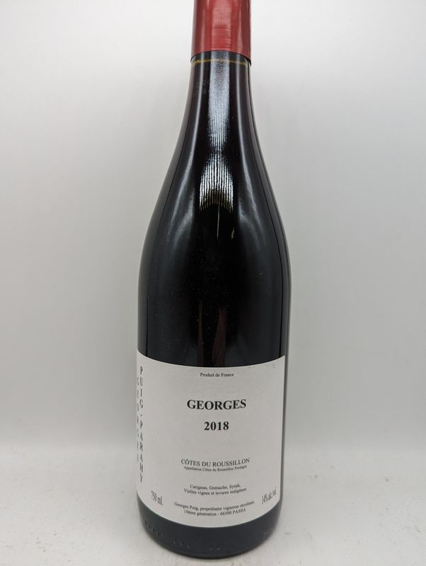 2018 PUIG COTE DU ROUSSILLON &quot;GEORGES&quot; ROUGE 750ml