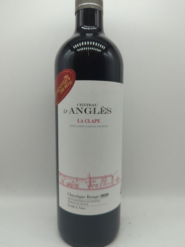 2020 CHATEAU D&#39;ANGLES &quot;CLASSIQUE ROUGE&quot; LA CLAPE 750ml
