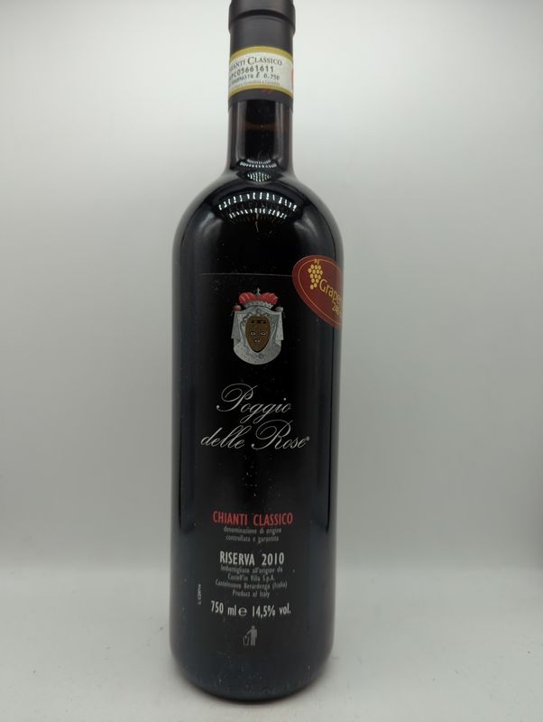 2010 CASTELL&#39;IN VILLA CHIANTI CLASSICO RISERVA POGGIO DELLE ROSE 750ml