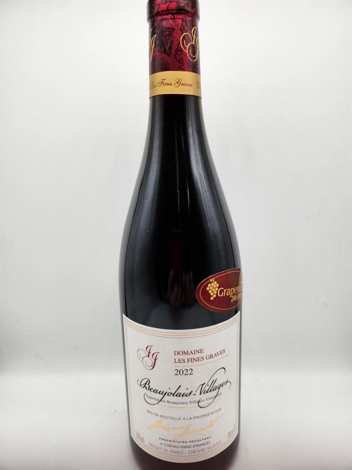 2022 DOMAINE LES FINES GRAVES BEAUJOLAIS VILLAGES ROUGE 750ml