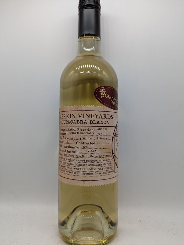 2022 CADUCEUS MERKIN VINEYARDS CHUPACABRA BLANCA 750ml