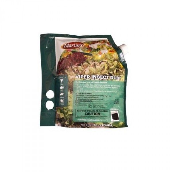 Martin&#39;s Viper insect dust 4Lb (permethrin)Vegetables,Fruits,Dogs,Cats,Livestock
