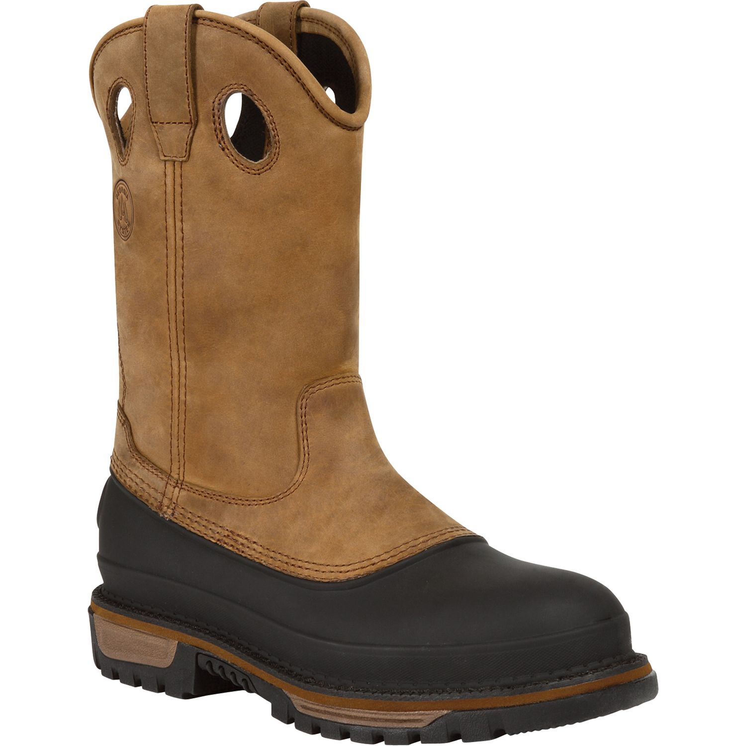 Georgia Men&#39;s 11in Muddog Waterproof Steel Toe Wellington Boots G5594, US Shoe Size: 8, Width: M