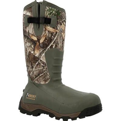 ROCKY  SPORT PRO RUBBER 1200G INSULATED WATERPROOF OUTDOOR BOOT RKS0382, US Shoe Size: 9, Width: M