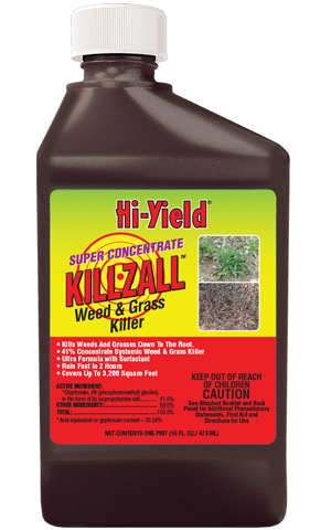 Hi Yield Killzall weed killer, Glyphosphate, Generic roundup 16oz