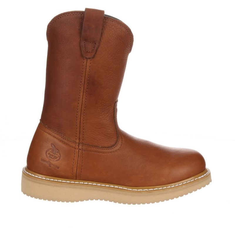 Georgia Men&#39;s Wedge EH Wellington Work Boots G5153