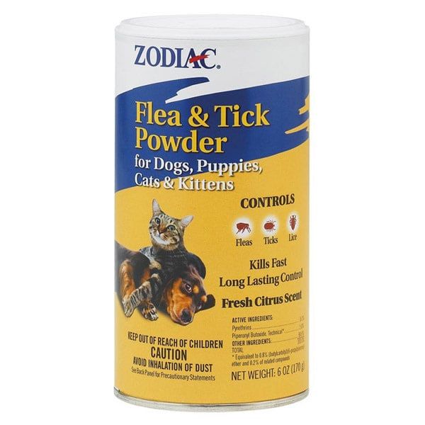 Zodiac Flea &amp; Tick Powder 6oz