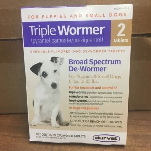 Triple Wormer 2ct small dog