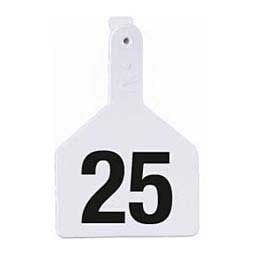 Z TAG COW WHITE BLANK 25&#39;S