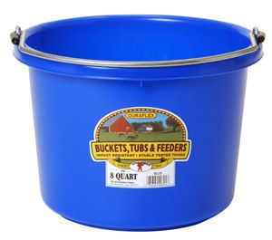 Bucket 8qt Plastic Blue