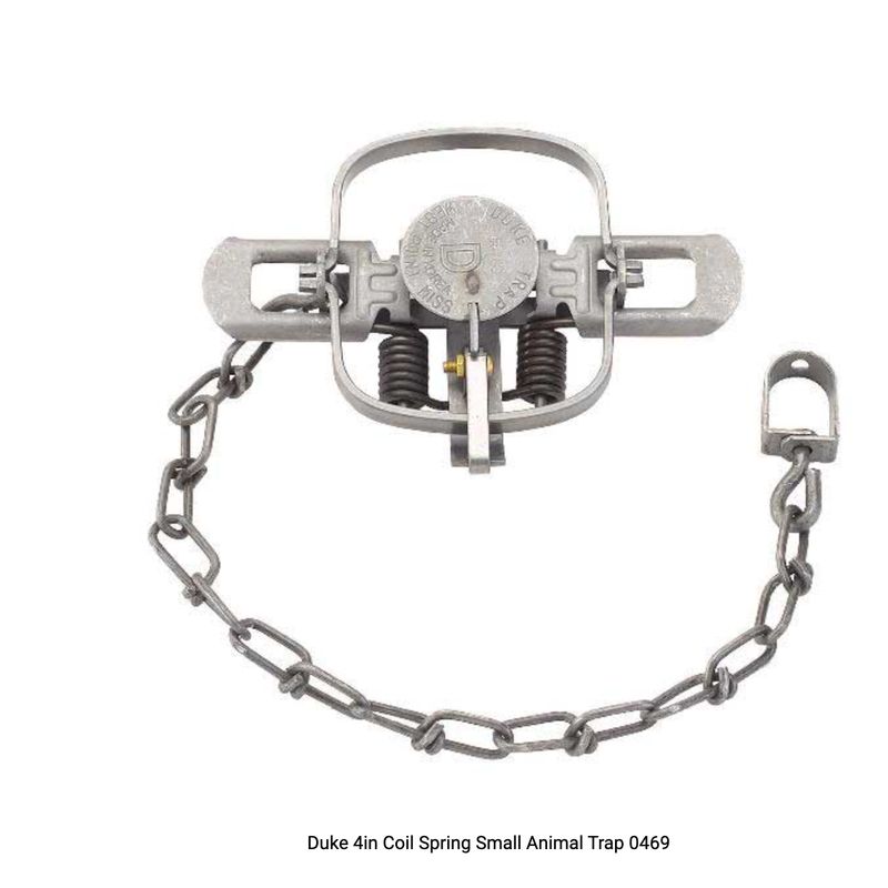 Duk Steel Trap #1Cs Coil Spring 4 INCH- #1CS