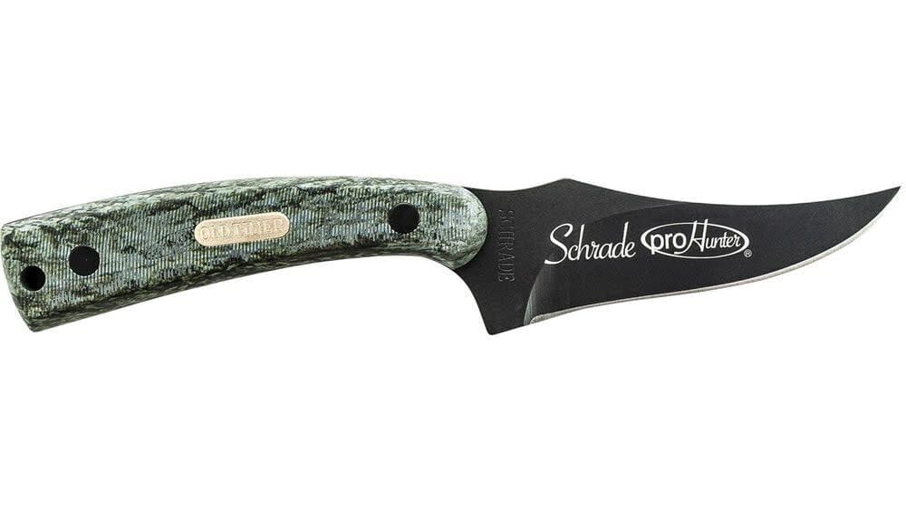 Schrade Old Timer Camo Handle Sharpfinger Knife with Case