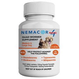 NEMACOR MAX 3 MED/LG 21-150 LB 12 CT