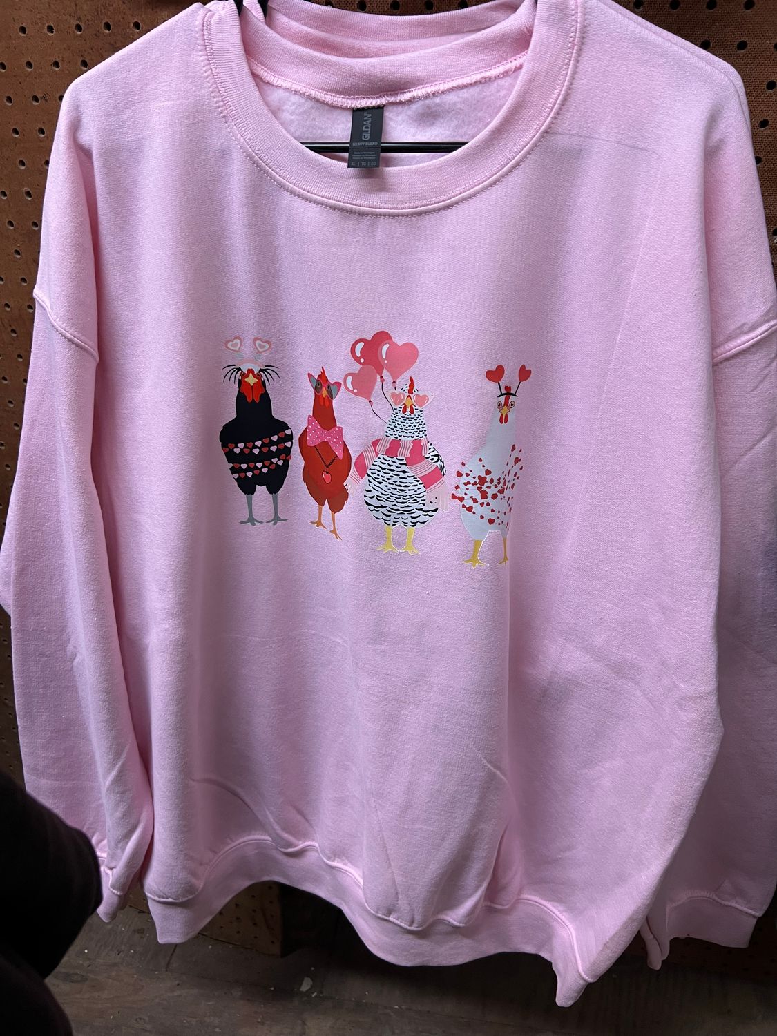 PINK CHICKEN SWEATER ADULT