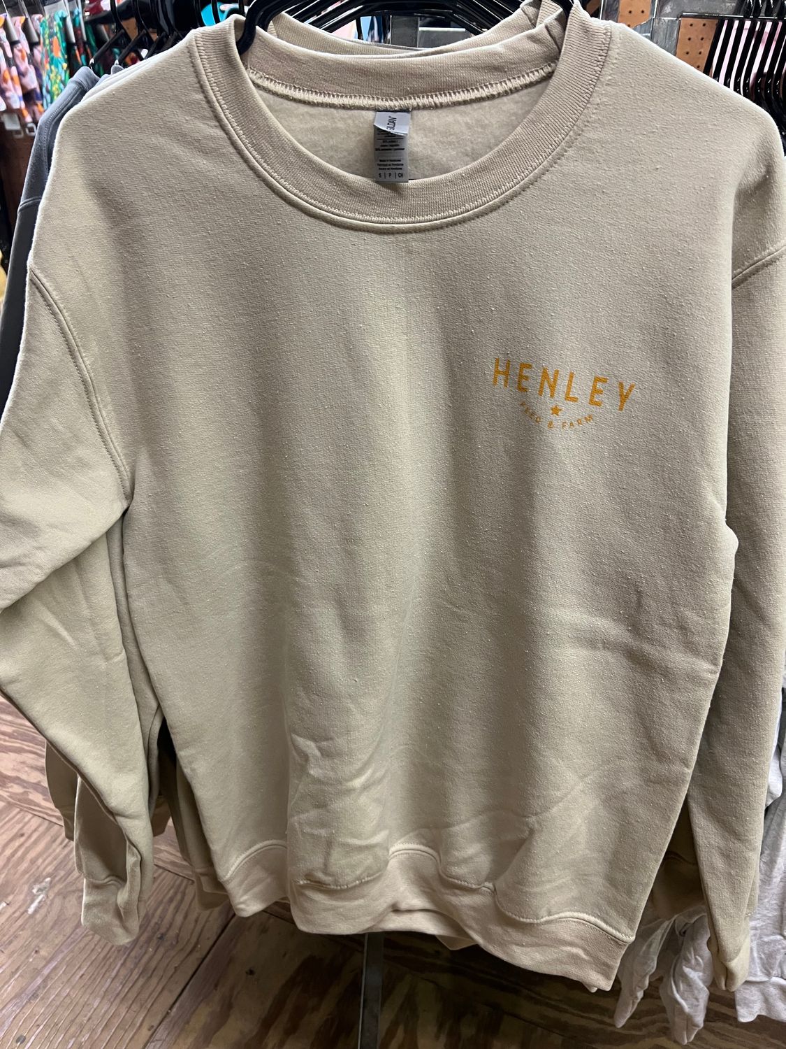 SWEATSHIRT SAND 2 COLOR LOGO