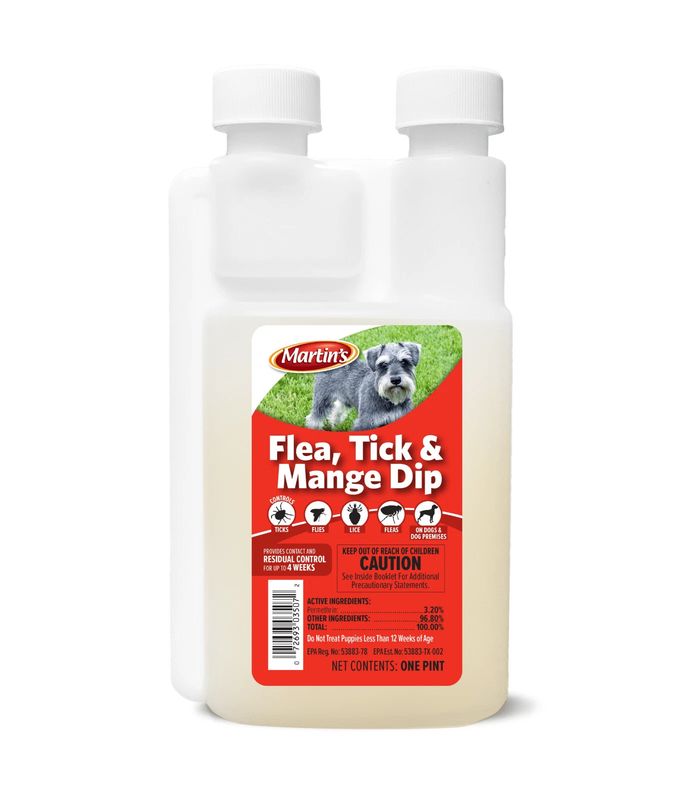 Martin&#39;s Flea, Tick &amp; Mange Dip 1 Pt