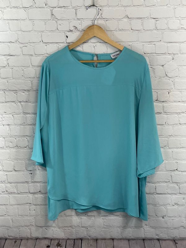 Southern Lady, Turquoise, 3/4 Sleeve, XL