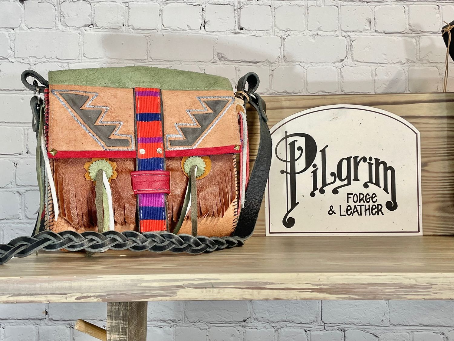 Pilgrim Leather &amp; Forge, Southwest Crossbody