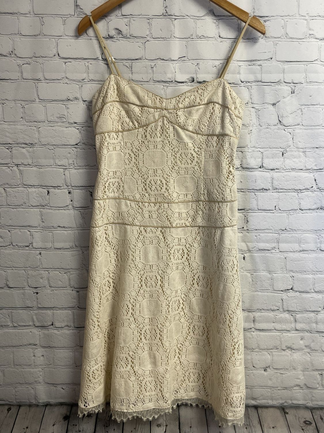 To The Max, Cream, Crochet, Dress, 4, NWT