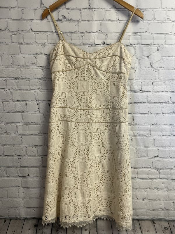 To The Max, Cream, Crochet, Dress, 4, NWT