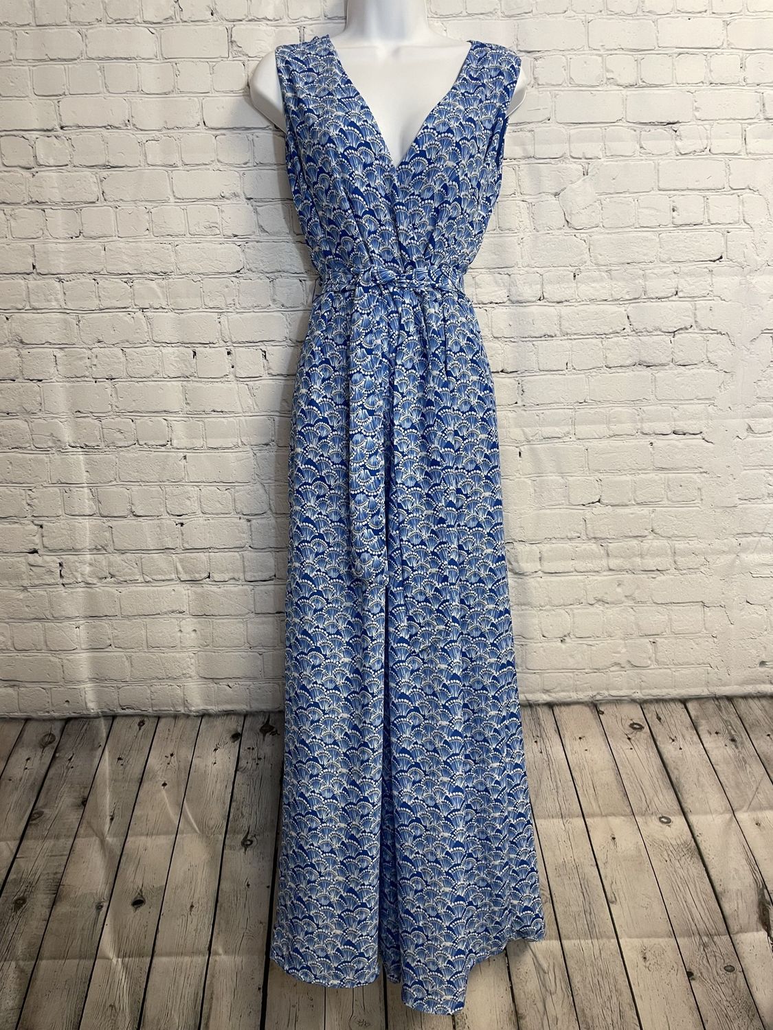 J.McLaughlin, Blue, White, Hermione, Jump Suit, 4, NWT, MSRP $248