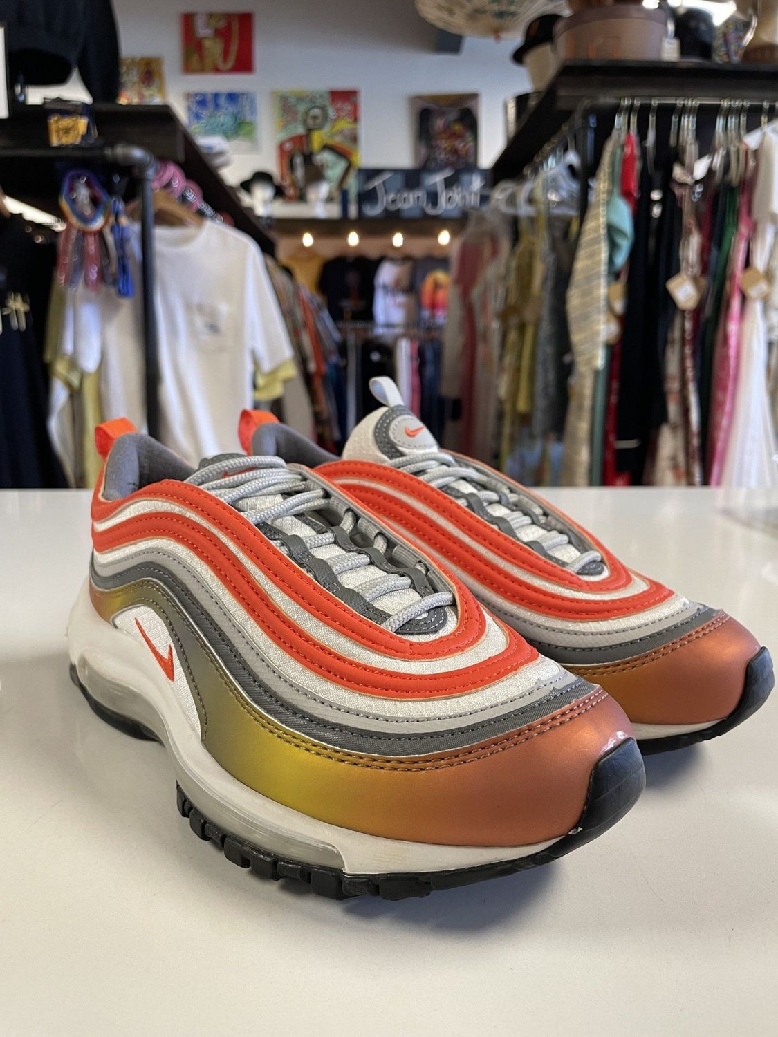Nike, Air Max 97, Bronse, White, 5 Youth