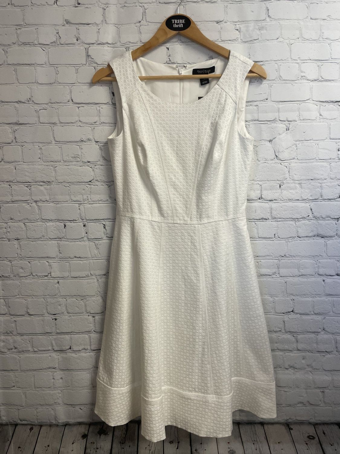 White House Black Market, White, Dress, 6