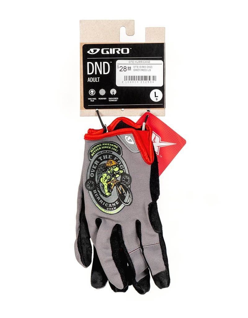 OTE GIRO DND, Color: GREY/RED, Size: SM