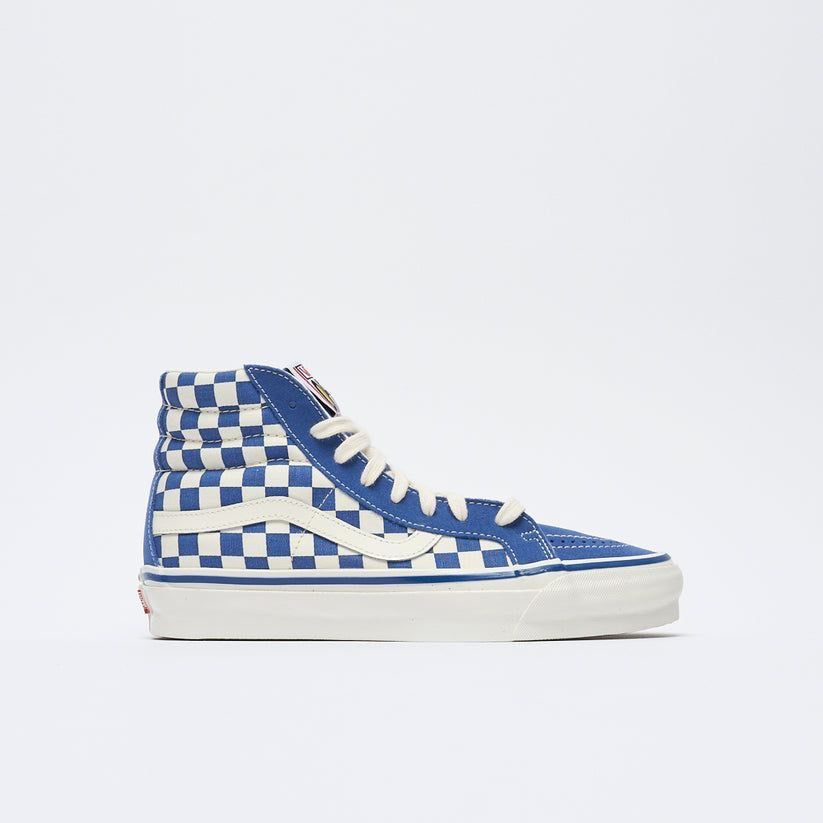 Vans Sk8 Hi Checkerboard Blue