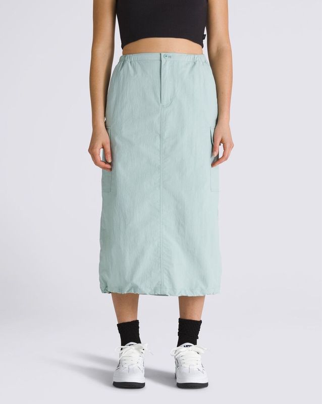 Vans Riley Parachute Cargo Skirt Gray Mist