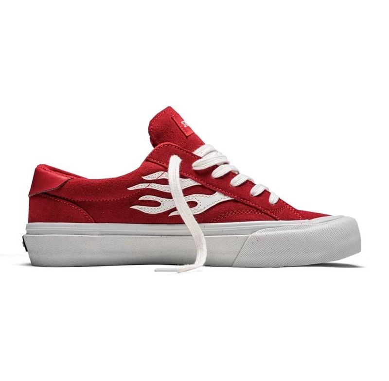 Straye Logan Red Flame Suede