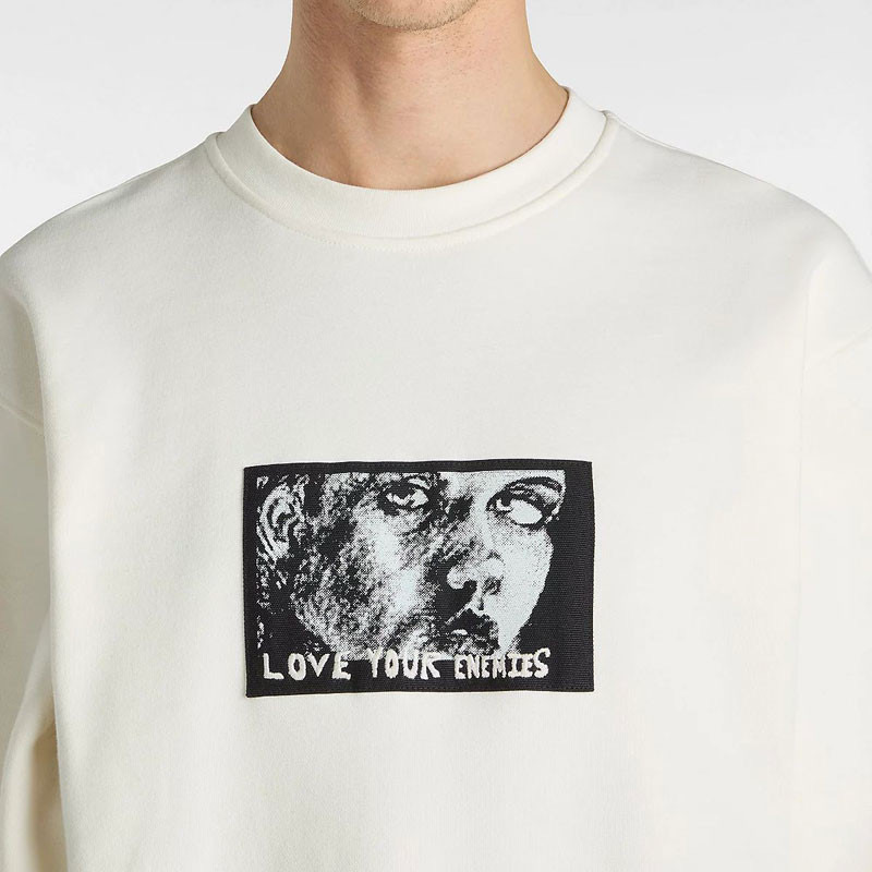 Sweater Vans Skate Lisa LIsa Crew Marsmelallow