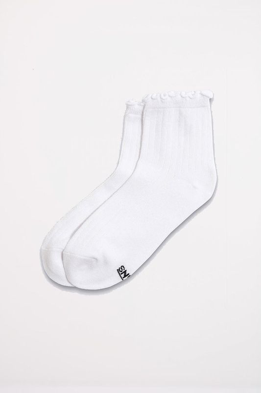 Medias Vans Lettuce Have It Half Crew White