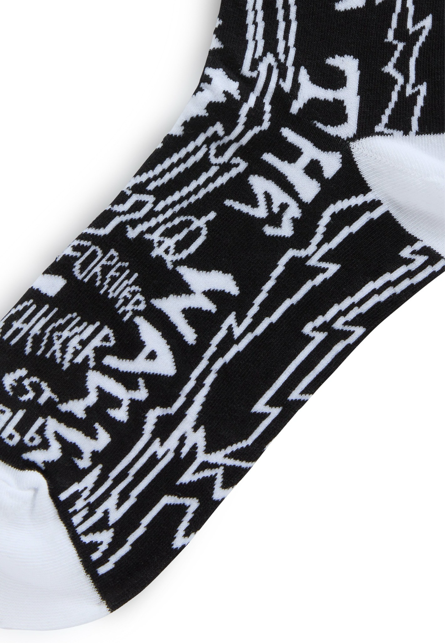 Medias Vans Ticker Sock Black/White