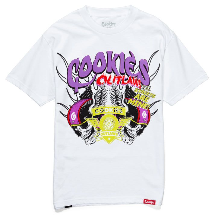Franela Cookies Outlaws Te - White/Purple Franela Cookies Outlaws Te - White/Purple