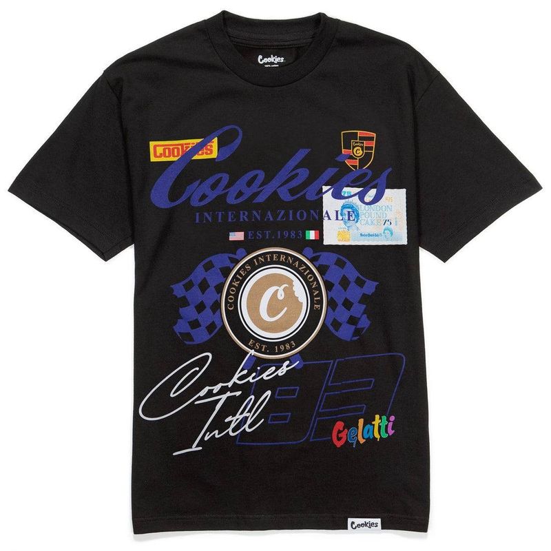 Franela Cookies Lake Como Tee V1 - Black/Navy