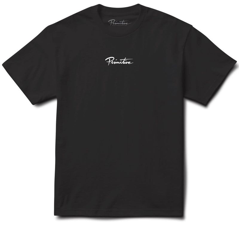 Franela Primitive New Mini Script - Black