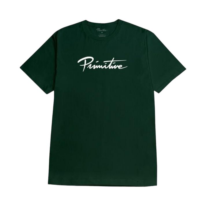 Franela Primitive New Script Heavyweigth - Forest Green
