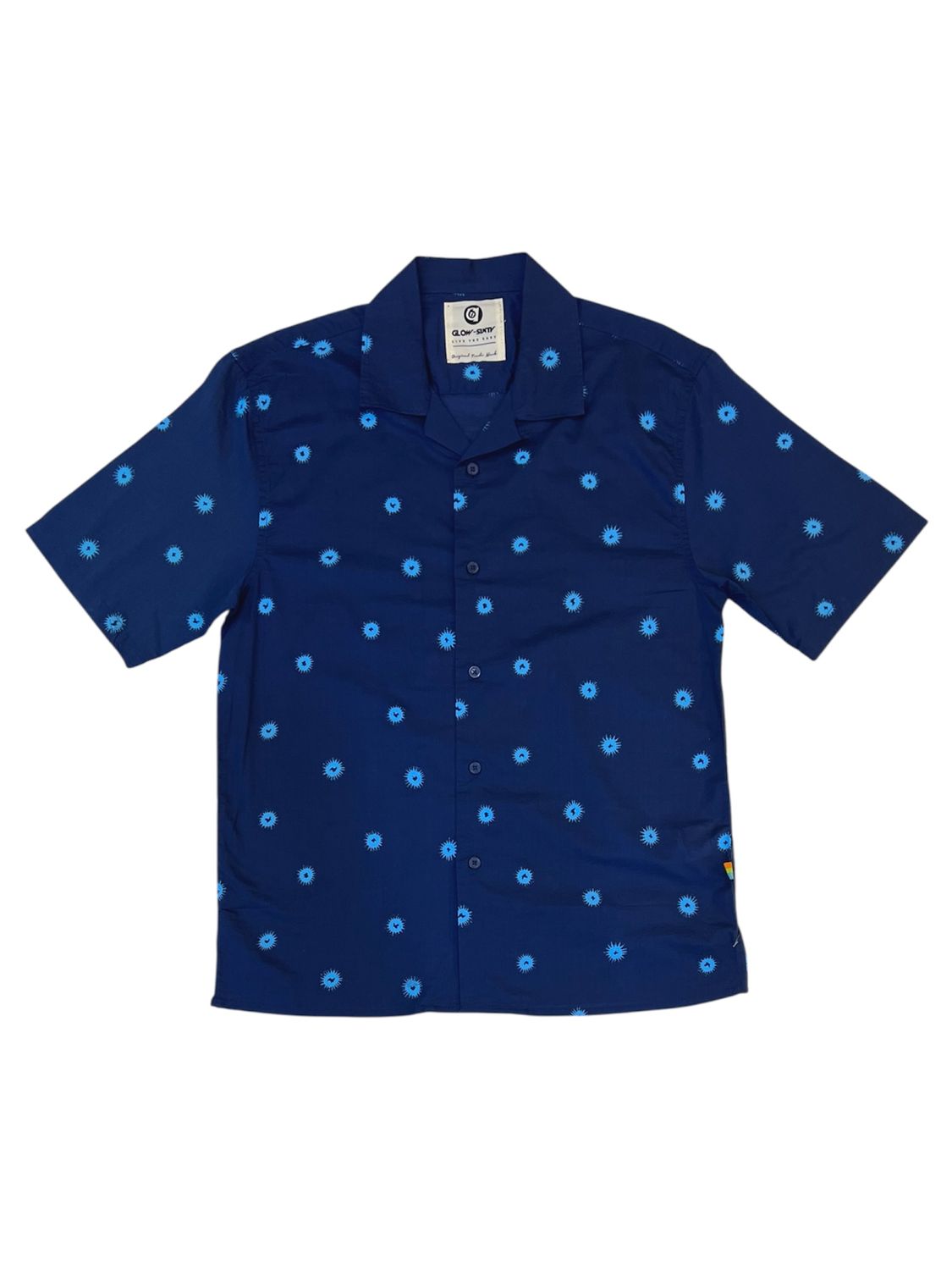 Camisa Guayabera Glow Sixty - Azul