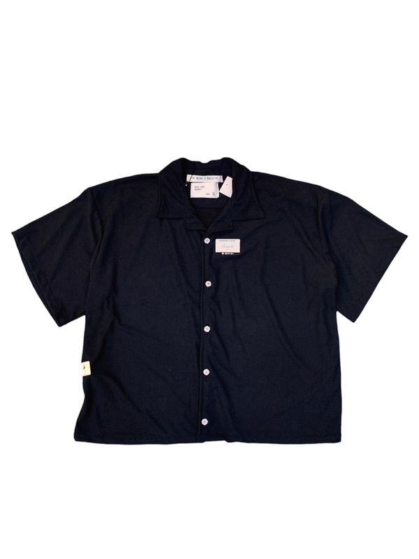 Camisa Burning Boxi Fit De Algodon - Negro