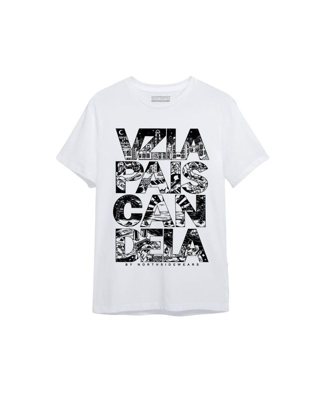 Franela Northside Oversize Pais Candela - Blanco