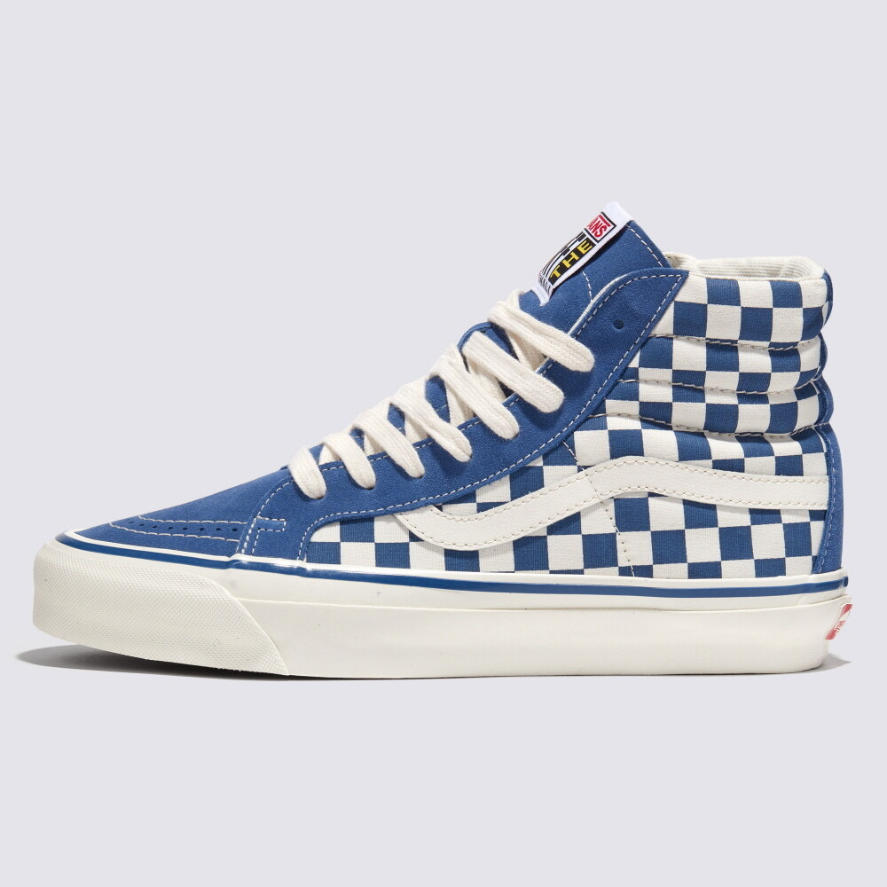 Vans Sk8 Hi Checkerboard Blue