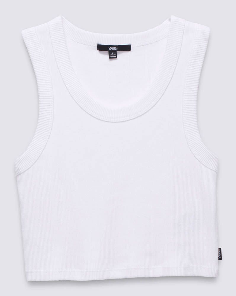 Vans Drew Rib Tank Top White Vans Drew Rib Tank Top White